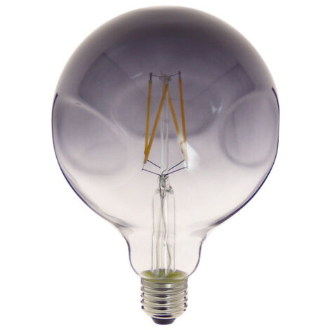 Ampoule LED Globe (G125) Irrégulière au verre fumé, culot E27, 6W cons. (48W eq.), 600 lumens, lumière blanc chaud