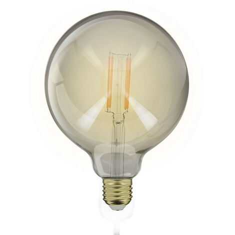 Ampoule LED Globe (G125) / Vintage au verre fumé, culot E27, 4W cons. (23W eq.), 230 lumens, lumière blanc chaud