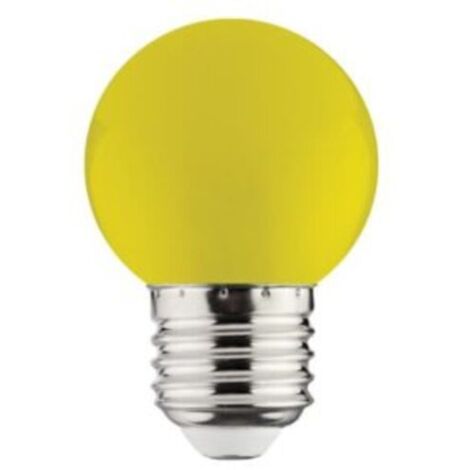Ampoule LED globe Jaune 1W (Eq. 8W) E27
