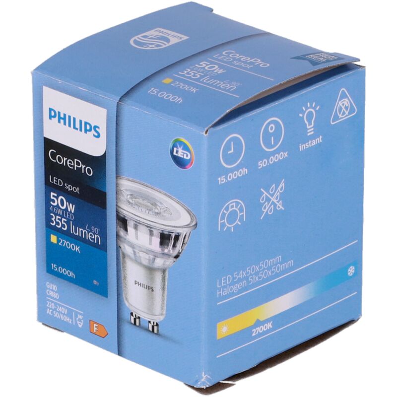 Ampoule led GU10 chaud 36D Philips
