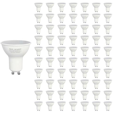 Ampoule LED GU10 6W 220V SMD2835 PAR16 10LED 100° (Pack de 100) - Blanc Froid 6000K - 8000K - SILAMP