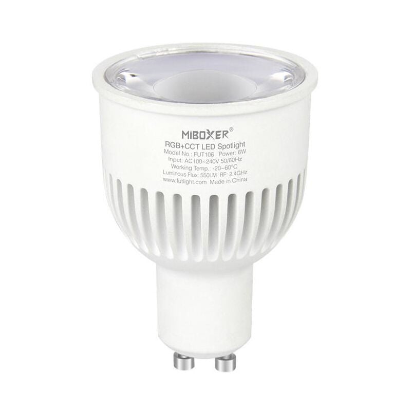 Ampoule Led Gu10 6w Cct Rf 2,4ghz Fut107