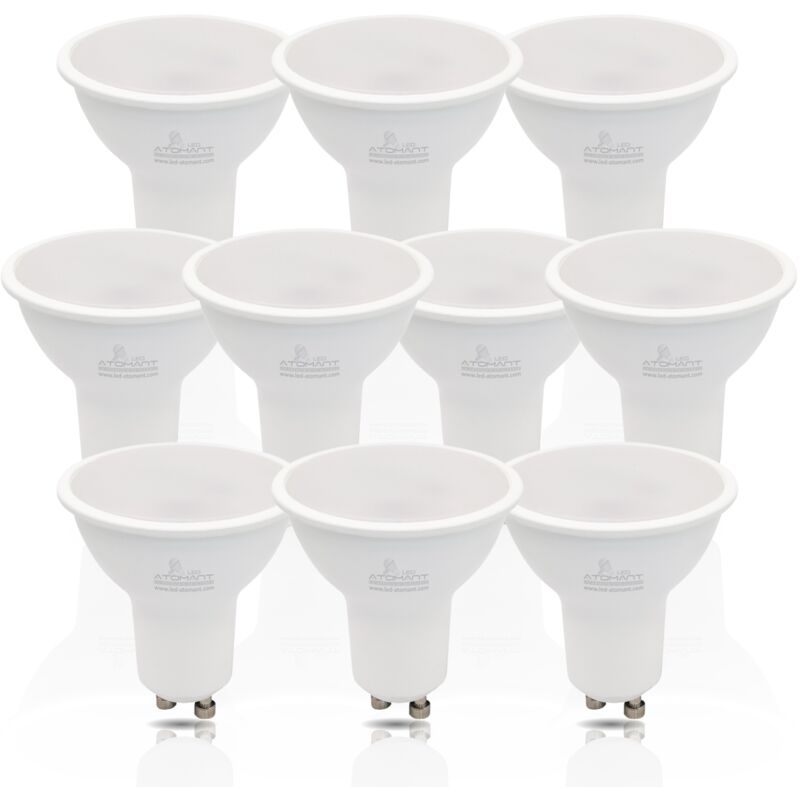 Ampoule led GU10 8W 700LM 120º Blanc Neutre 4500K - Lot de 10 u.