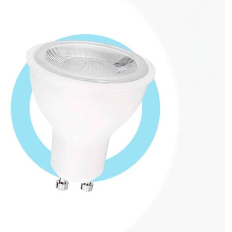 Ampoule LED GU10 - SMD2835 - 7W - Ø50mm - Optique à 45º - Blanc Froid