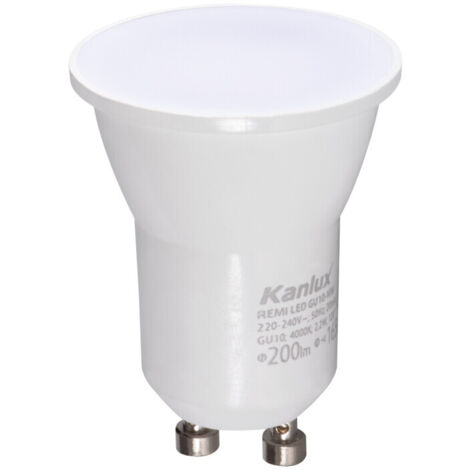 Ampoule LED GU10 - Spot Compact 2,2W - Blanc Naturel 4000K - 200lm