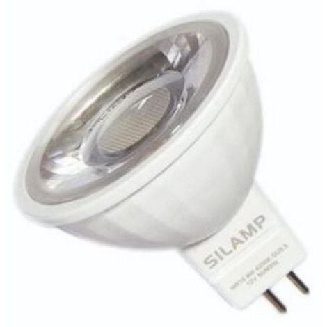 Ampoule LED GU5.3 / MR16 12V 8W SMD 80° - Blanc Neutre 4000K - 5500K - SILAMP