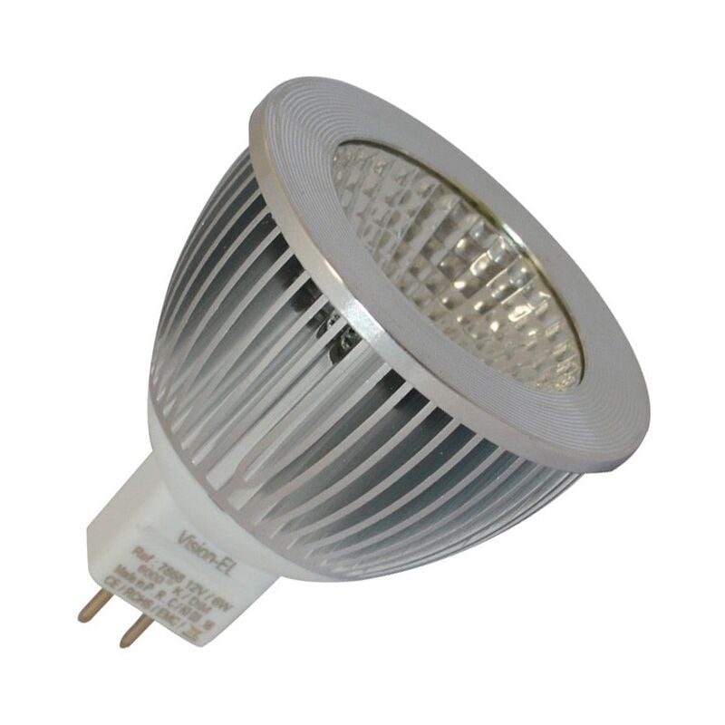 Ampoule led GU5.3 - 5W cob Aluminium 75° Dimmable Miidex Lighting blanc-chaud-3000k - dimmable