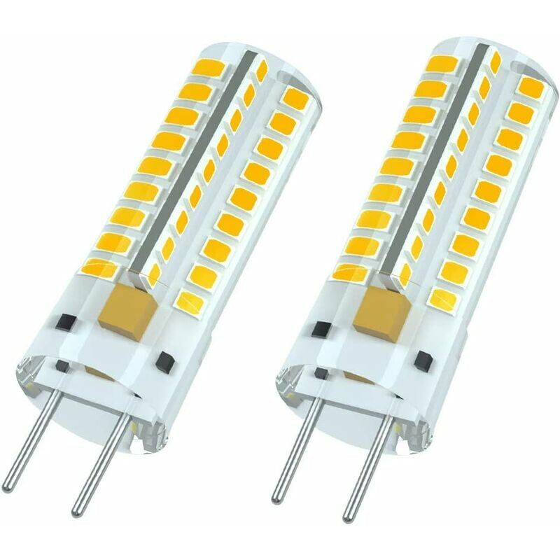 Ampoule led GY6.35, G6.35 led 12V, lampe halogène de remplacement 7W 50W, blanc chaud 3000K, angle de faisceau 360°, pour éclairage d'armoire, non