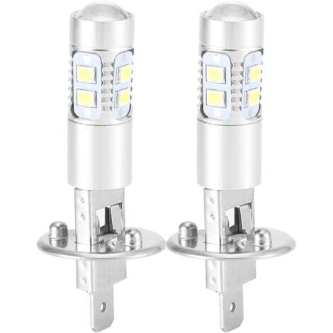 Ampoule Led H1 100w, Ampoules De Phare Feu De Brouillard 360 Degrés Phare Ampoule Led 2pcs H1 6000k Super Blanc 100w Led Kit Ampoules Phares H1 Led Voiture Luces Leds H1 h1 100w