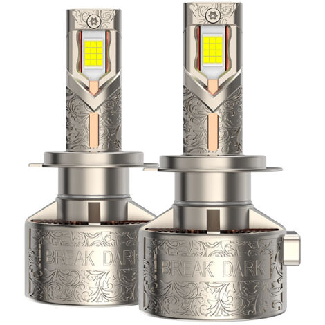 Ampoule LED H3 H7 Redsea R33 330W 33000 Lumens 12V, CSP5080 Blanc 6000K, Installation Sans Modification, Culot d’Origine, 50000h