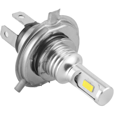 Ampoule LED H4 80W pour phare antibrouillard moto et voiture, 12V/24V, couleur jaune 1500K