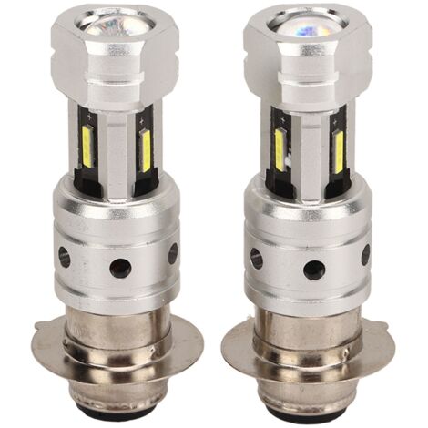 Ampoule LED H6 H6M P15D pour moto, double lentille optique, 100 W, ultra-lumineuse, pour phare de quad ou SSV, lumière blanche 6000 K