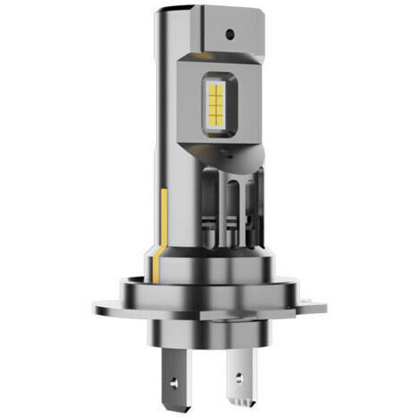 Ampoule LED H7 55 W 15 000 lm, lampe de remplacement halogène, mini design 1:1, aucun adaptateur requis, paquet de 2