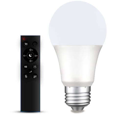 Ampoule LED intelligente avec télécommande, variateur couleur infini, RGB dimmable, éclairage ambiant maison