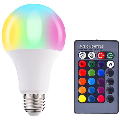 Ampoule LED Intelligente Tuya 15W A70 E27, Contrôle App+Bluetooth, RGBW Dimmable avec Mémoire, AC85-265V