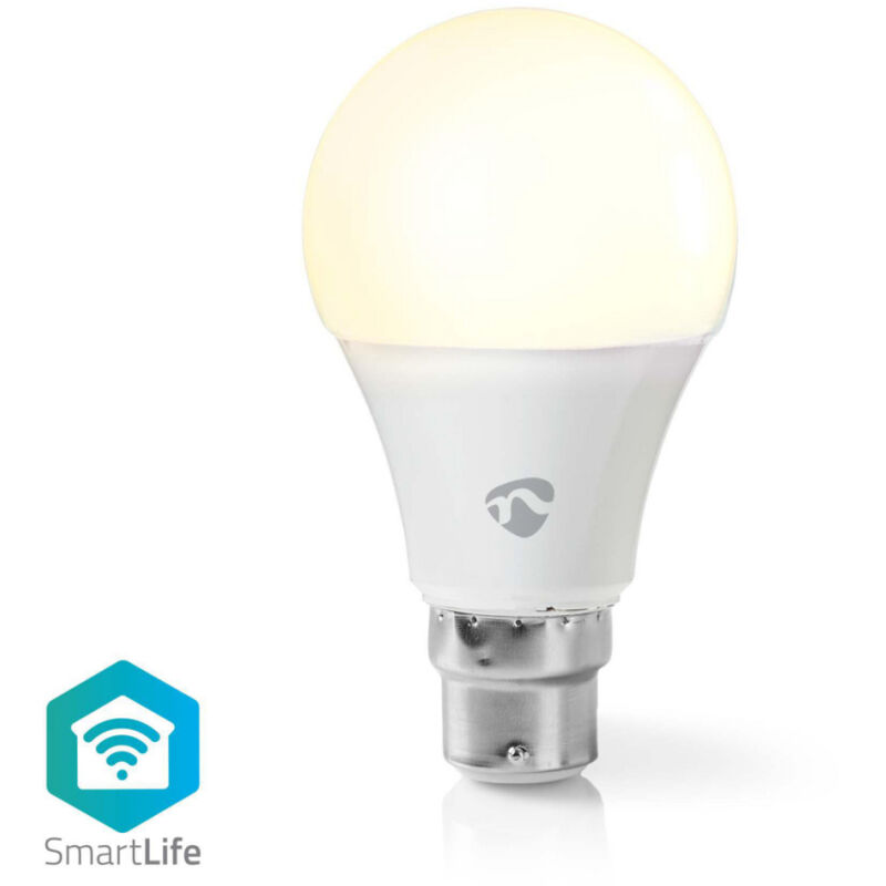 Nedis - Ampoule SmartLife connecté en wifi / blanc chaud / B22 / A60