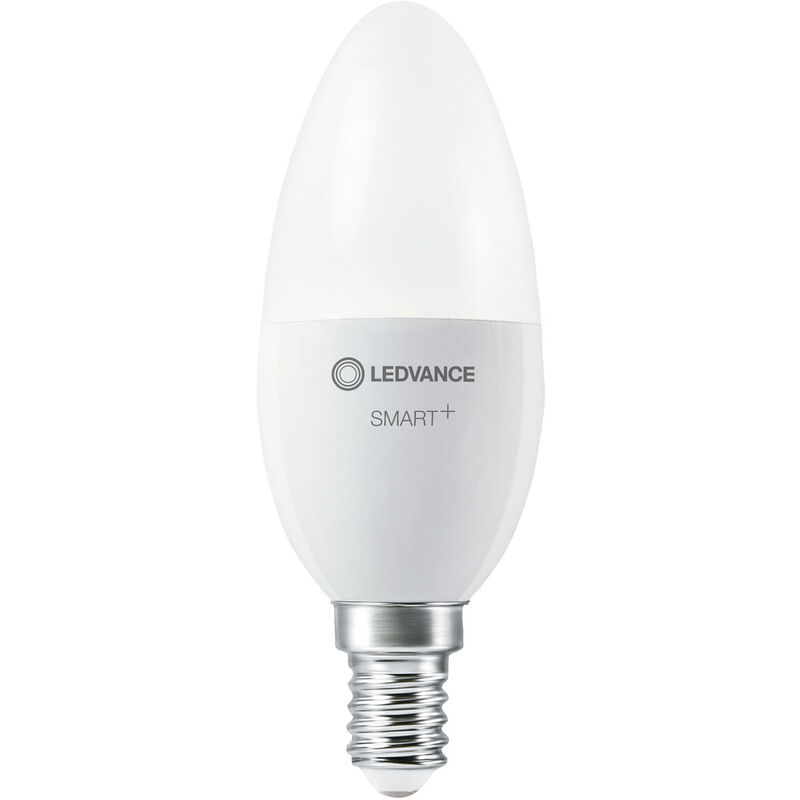Lampe Smart+ avec technologie ZigBee, 5W, remplacement de 40W, culot E14, couleur de la lumière blanche réglable, 470lm, paquet de 1 - Ledvance