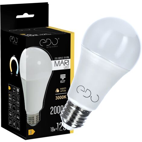 Ampoule LED MARI B E27 18W 3000K chaud 2000lm Edo Solutions