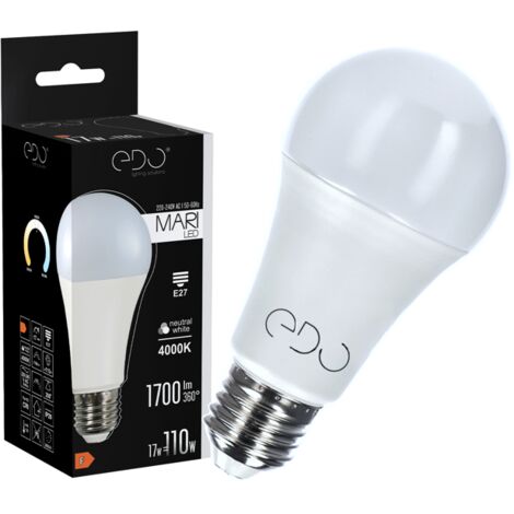 Ampoule LED MARI E27 17W 4000K neutre 1700lm Edo Solutions