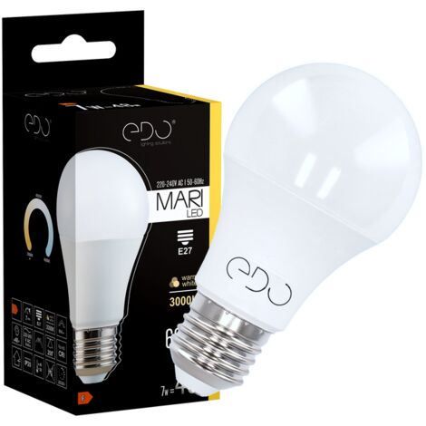 Ampoule LED MARI E27 7W 3000K chaude 600lm Edo Solutions