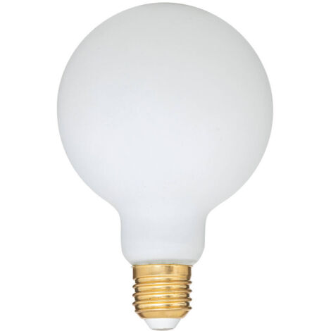Ampoule LED Opaline D9,5cm blanc - Atmosphera créateur d'intérieur