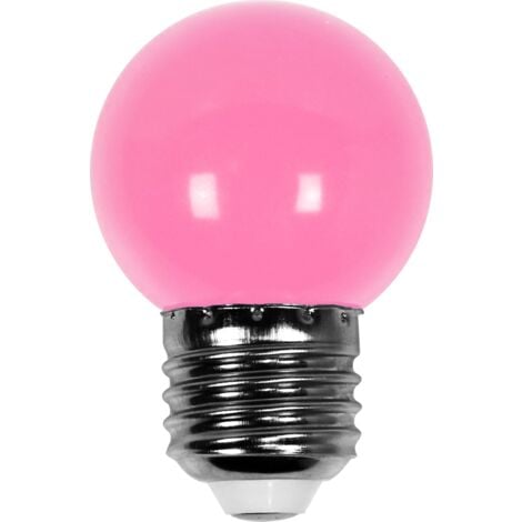 Ampoule Led Orange conçue pour Guirlande Guinguette IP65 1,5W - Ampoule Led E27 Rose - Ampoule 5cm pour Guirlande Guinguette Culot E27 Orange