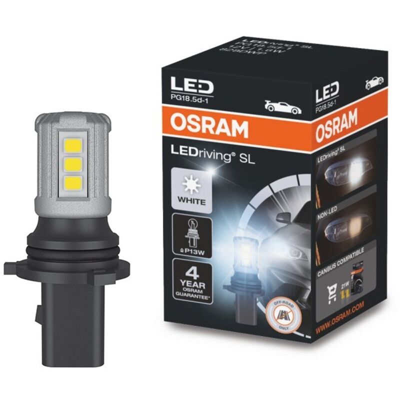 Ampoule LED P13W SL LEDDriving 828DWP 1,6W 12V PG18.5D OSRAM