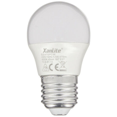 Ampoule LED P45, culot E27, 5,3W cons. (40W eq.), lumière blanc neutre