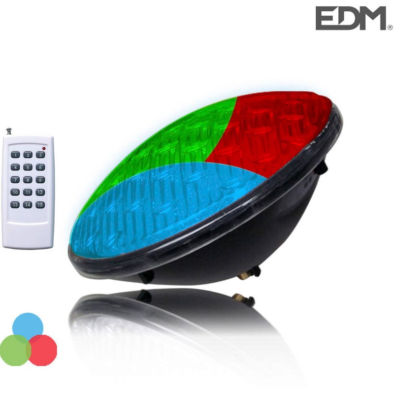 E3/97902 AMPOULE LED PISCINE PAR56 9W 500lm RGB MULTICOLORE IP68 Ø17.6x6cm EDM