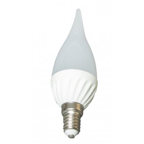 Ampoule LED petite flamme douille E14, 3W 230V, blanc neutre