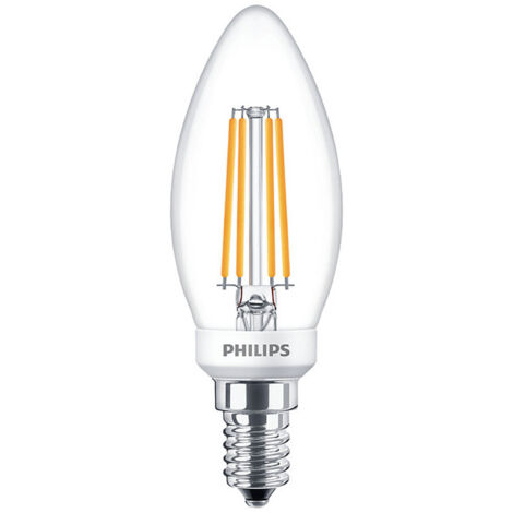 Ampoule Led Philips flamme 3.4W douille E14 2700K PHILEDCAN40E14D