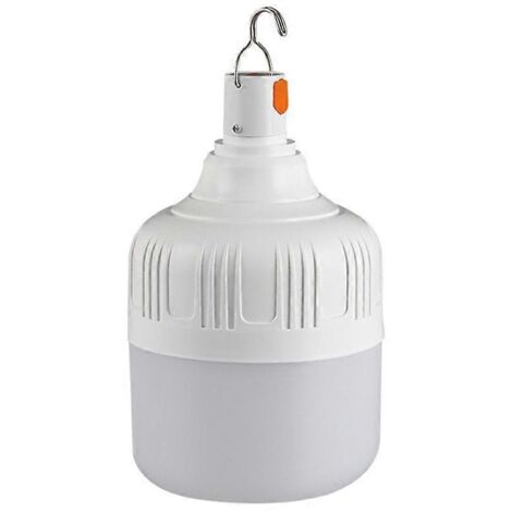 Ampoule LED portable 300W pour lampe de camping, rechargeable par USB