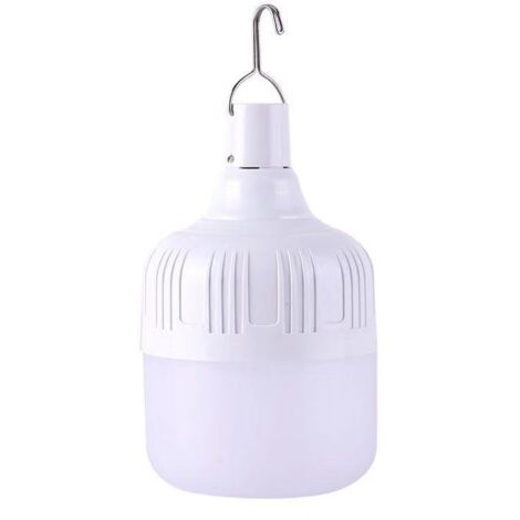Ampoule LED Portable avec batterie Rechargeable par USB, éclairage d'urgence pour tente, barbecue, Camping, Patio, porche, jardin