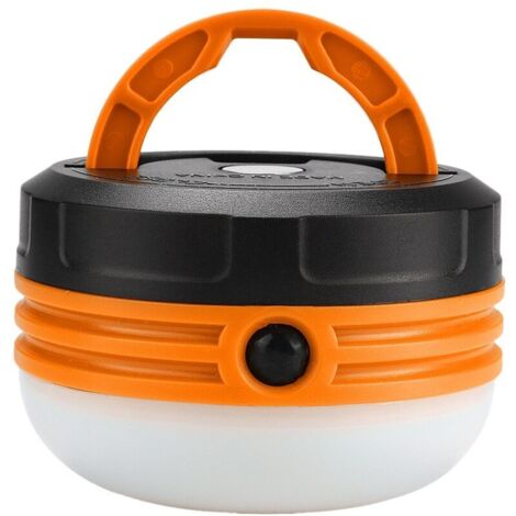 Ampoule LED portable d'extérieur, veilleuse à intensité variable, adaptée au camping et aux situations d'urgence (orange)