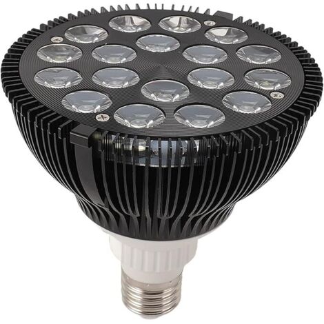 Ampoule LED pour aquarium, 85-265 V, 18 W, spectre complet, lampe de croissance pour plantes aquatiques avec UV, bleu, blanc, rouge et vert.