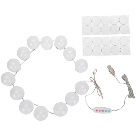 Ampoule LED pour miroir de maquillage avec chargeur USB, variateur d'intensité pour table de toilette