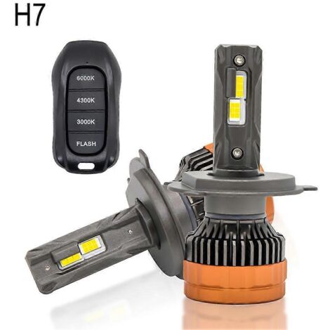 Ampoule LED pour phare de voiture avec télécommande, trois couleurs. - AquaForge