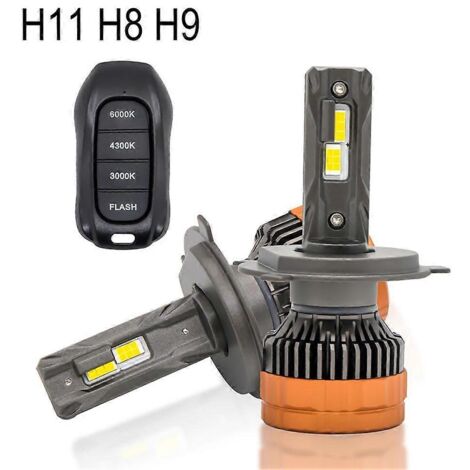 Ampoule LED pour phare de voiture avec télécommande, trois couleurs. - AquaForge