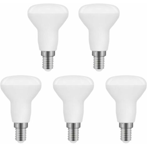 Ampoule LED R50 E14 5W, R50 LED E14 Réflecteur Équivalent Ampoule Incandescente E14 40W, Blanc Froid 6500K 550LM, Non Dimmable, Lot de 5 [Classe énergétique F]