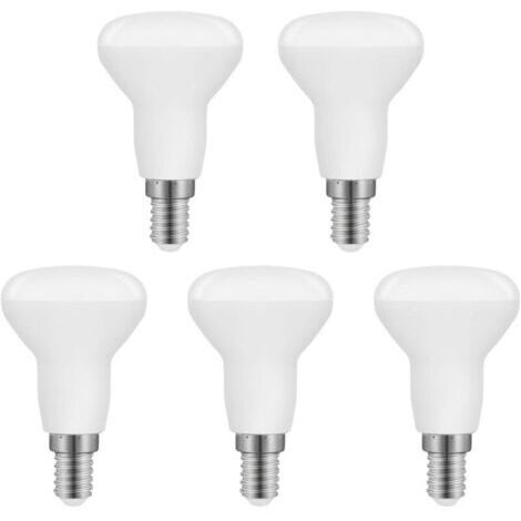 Ampoule LED R50 E14 5W, R50 LED E14 Réflecteur Équivalent Ampoule Incandescente E14 40W, Blanc Froid 6500K 550LM, Non Dimmable, Lot de 5 [Classe énergétique F]