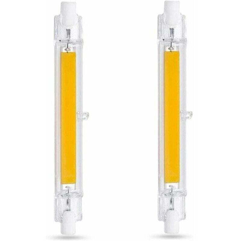 Ampoule LED R7S, 118 mm, 10 W, blanc froid 6 000 K, 1 000 lm, R7S J118 80 W, équivalent halogène 100 W, intensité variable, ampoule LED COB mince R7S