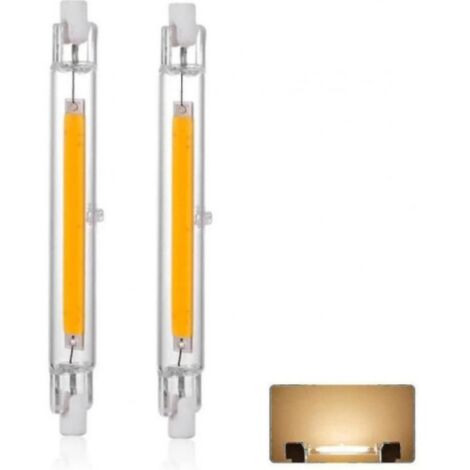 Ampoule LED R7s 118 mm 20 W à intensité variable, lumière chaude 3000 K, 3000 lm, linéaire, remplace l'ampoule Halon J118 300 W, 360°