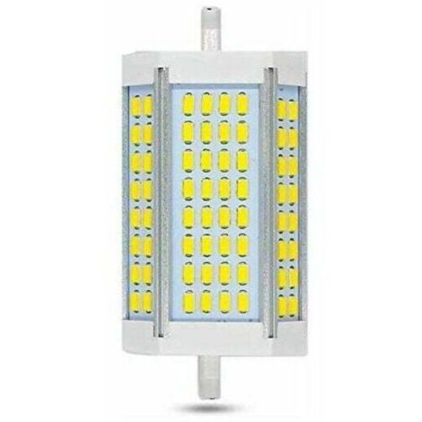 Ampoule LED R7S 118 mm 30 W à intensité variable, 3 000 lm, blanc froid 6 000 K, R7S J118 200 W 300 W équivalent à un crayon halogène, luminosité de 200 degrés, R7S 118 mm ampoule LED à intensité vari