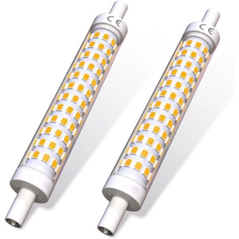 Ampoule LED R7s 118mm, 15W R7s LED Double Extrémité Lampe Linéaire, Remplace 150W J118 Lampe Halogène, Blanc Naturel 4000K, Angle de Faisceau de 360°, Non Dimmable, Lot de 2 [Classe énergétique F]