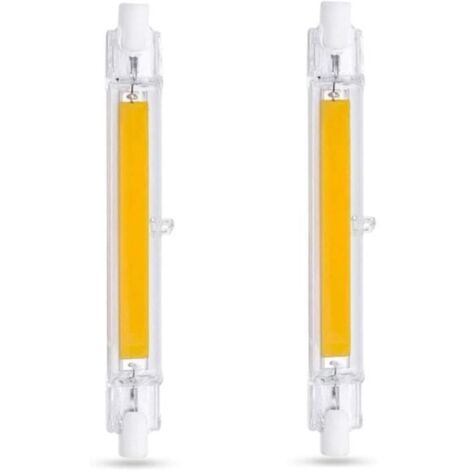 Ampoule LED R7S 118mm 20W Blanc Froid 6000K, 1000LM, Équivalent Lampe Halogène 160W, dimmable, lot de 2