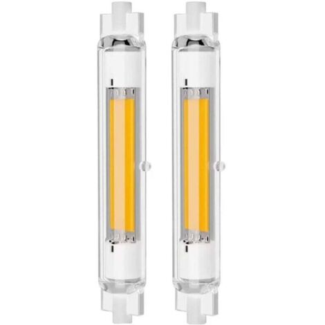 Ampoule LED R7S 118mm Dimmable 30W Équivalent 100W Halogène Blanc Chaud 3000K 2000LM Sans Scintillement Lot de 2