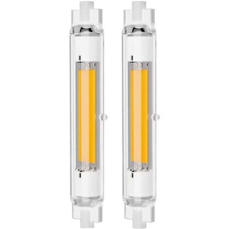 Ampoule LED R7S 118mm Dimmable 30W Équivalent 100W Halogène Blanc Chaud 3000K 2000LM Sans Scintillement Lot de 2