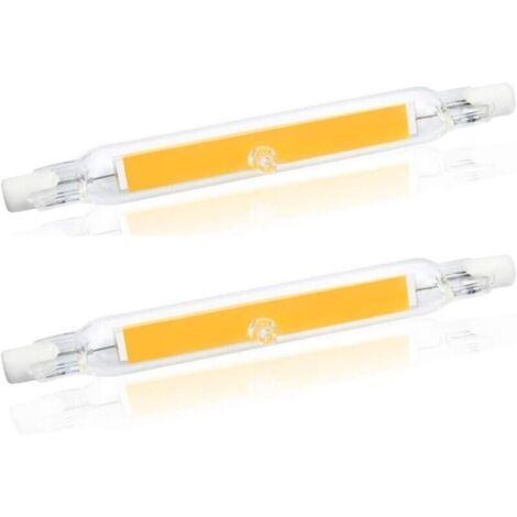 Ampoule LED R7s 78 mm J78 COB filament 5 W – 500 lm, lumière jour 4000 K, angle 360°, équivalent 30-50 W (2 pièces)