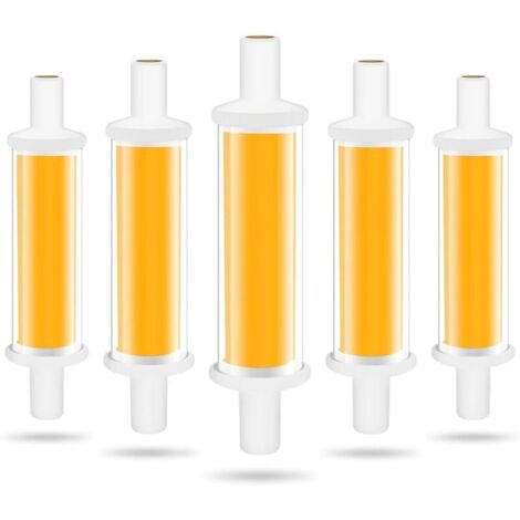 Ampoule LED R7S 78mm, 4.2W R7S LED Ampoules Équivalent 50W Lampe Halogène, Lumière Blanc Chaud 3000K 600LM COB Tube LED R7