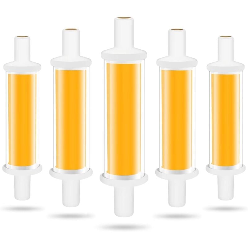Ampoule led R7S 78mm, 4.2W R7S led Ampoules Équivalent 50W Lampe Halogène, Lumière Blanc Chaud 3000K 600LM cob Tube led R7S, Non Dimmable, Angle de